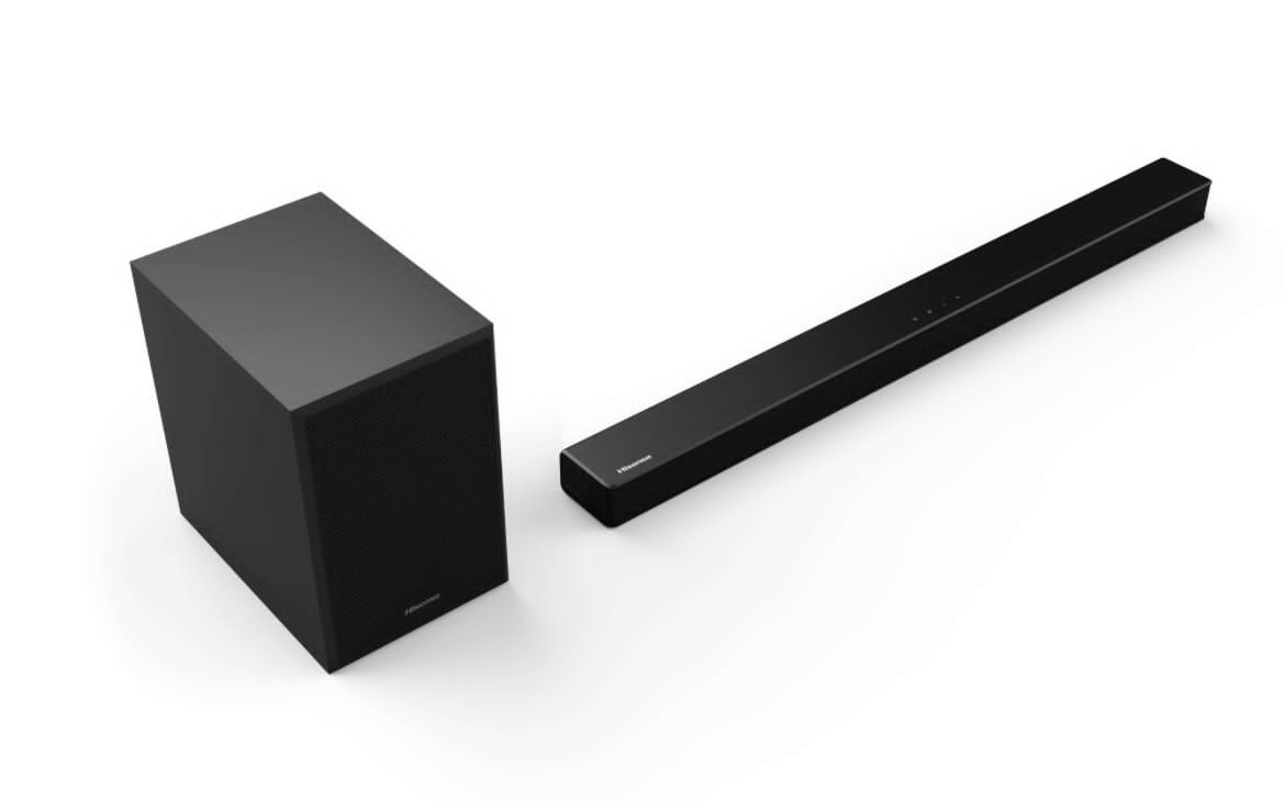 Hisense AX2107G 2.1Ch 280W Bluetooth Sound Bar with Wireless Subwoofer