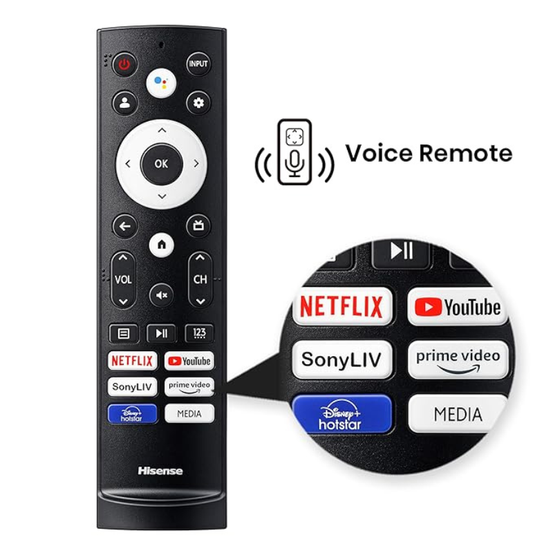 Hisense 108 cm (43 inches) Bezelless Series 4K Ultra HD Smart LED TV 43A6K _4